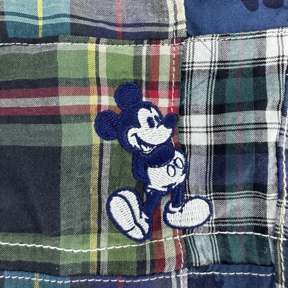 NWT Walt Disney World Cruise Line Patchwork Shorts Men’s 42 Mickey Embroidered - Picture 4 of 15